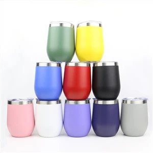 12oz Egg Beer Çift Duvar Şarap Tumbler